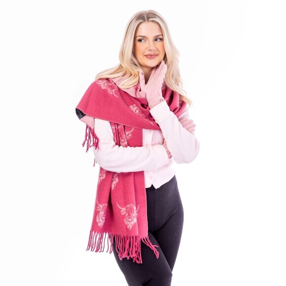 New Scottish Highland Cow Super Soft Scarf Wrap (Scotland)
